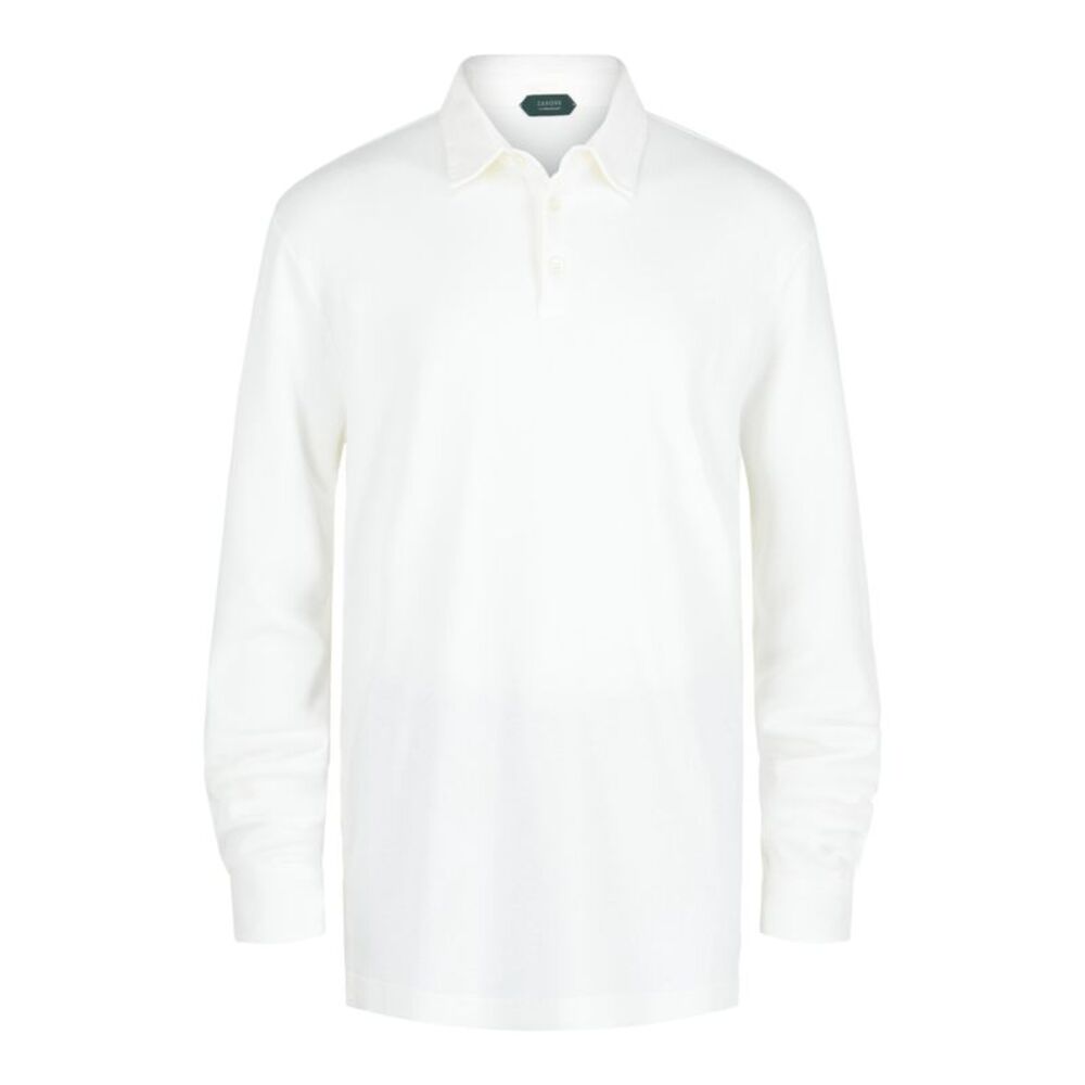 Slowear Zanone Pima Cotton Slim-Fit Polo White Mens